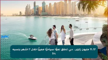 11.17 مليون زائر.. دبي تحقق نموًا سياحيًا مميزًا خلال 7 أشهر بنسبة 5%